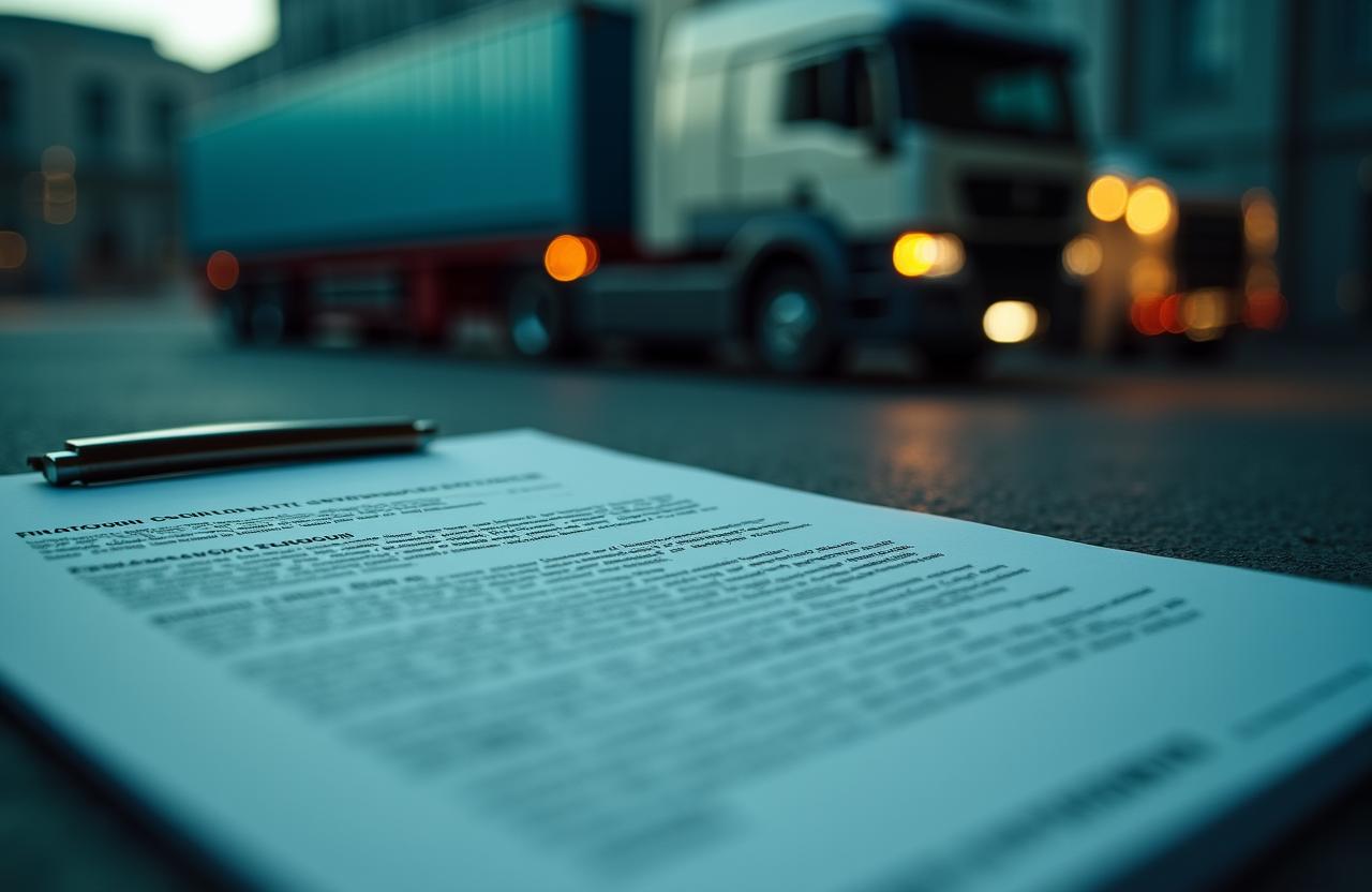 Legal documents and logistics seal